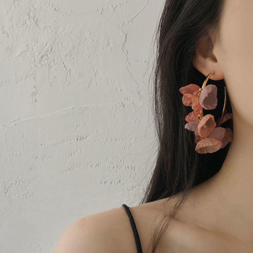 Khuyên Tai Tròn Đính Hạt Phong Cách Vintage Dành Cho Nữ