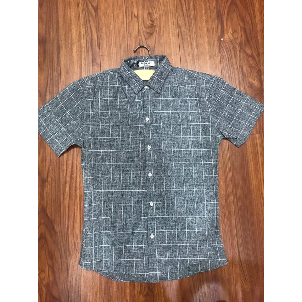 Sơ mi cộc tay kẻ vuông