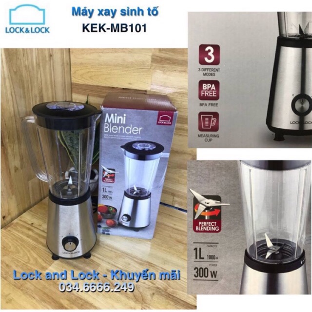 MÁY XAY SINH TỐ MINI BLENDER LOCK&amp;LOCK