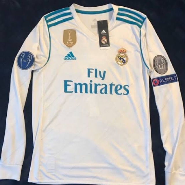 Áo Thun Đá Banh Đội Tuyển Real Madrid 2017-2018 Đồng Phục Kỷ Niệm 7 Cristiano Ronaldo