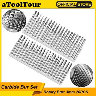 Tungsten Carbide Burr 3x3mm Công cụ cổng quay Mata Cổng Mũi Mài Chuyên Dụng Cho Máy Mài Gỗ / Kim Loại mũi mài khắc gỗ nhựa đồng hợp kim vonfram hay mũi điêu khắc gỗ