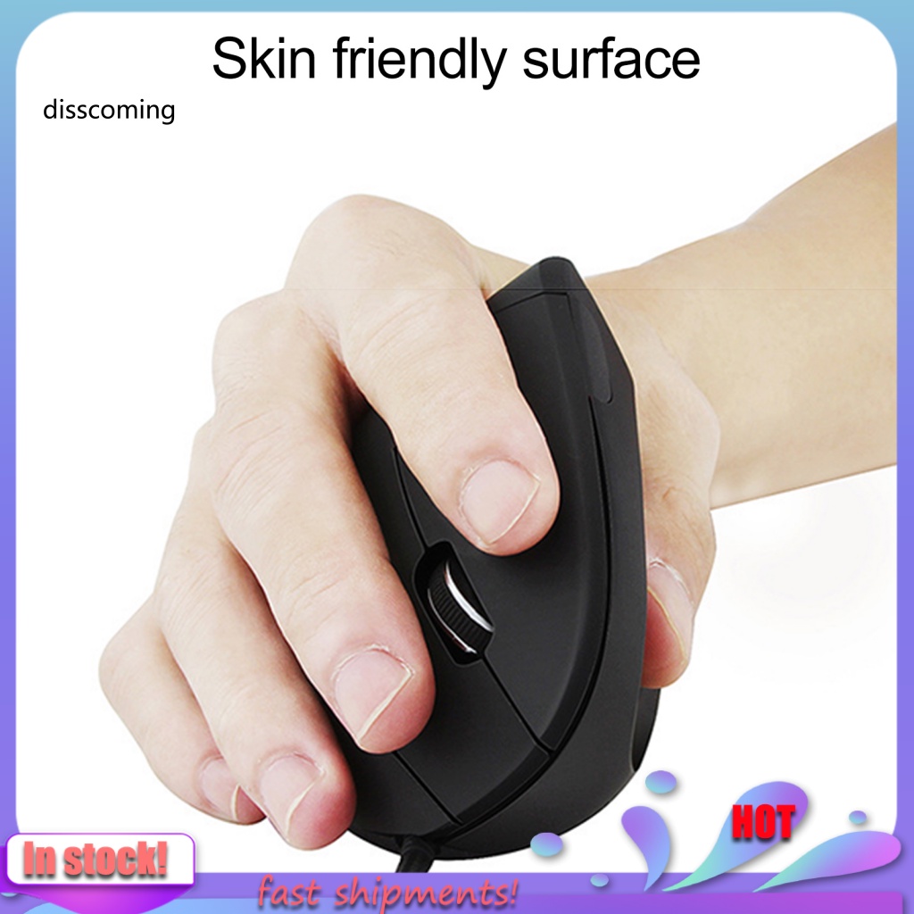 Chuột Quang Có Dây USB Đeo Cổ Tay Đèn LED Dành Cho Máy Tính PC