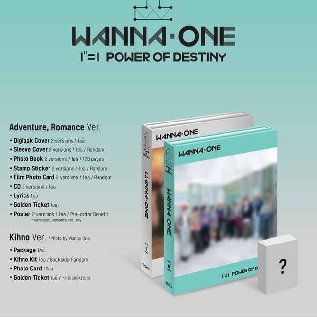 Album Wanna One Power Of Destiny - Album Power Of Destiny ( Hàng Có Sẵn ) - Album Wanna One