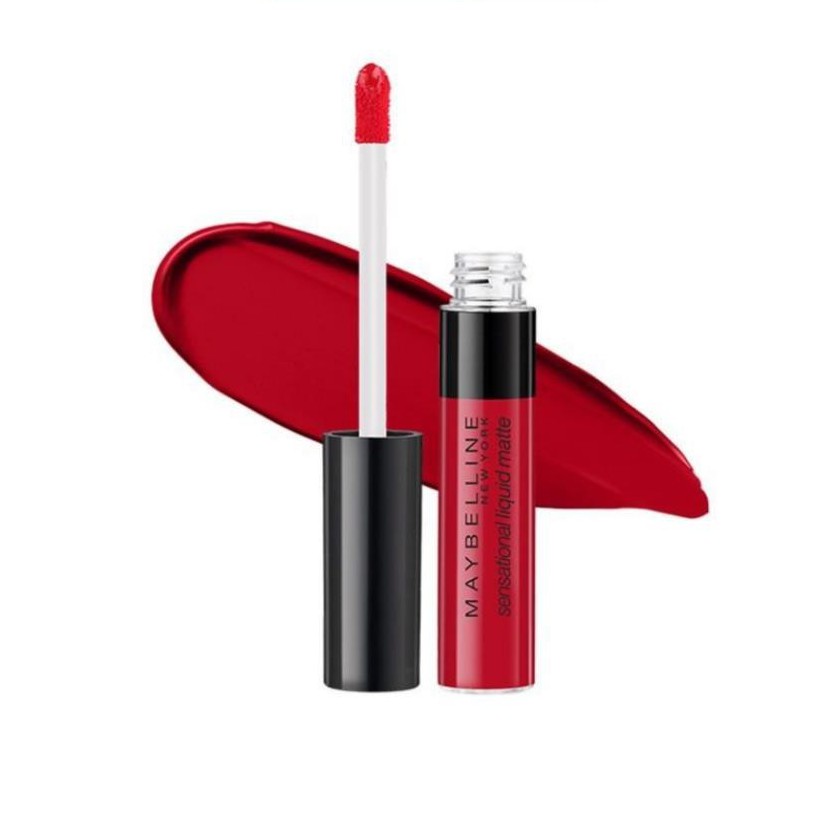 Son Kem Lì Nhẹ Môi Maybelline 03 Flush It Red Sensational Liquid Matte