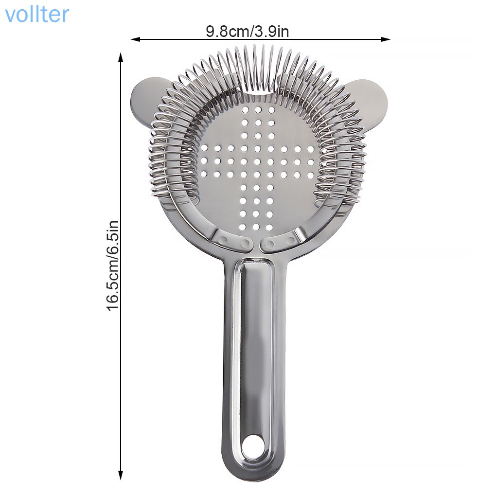 Dụng cụ lọc đá cocktail bằng thép không gỉ cao cấp chuyên nghiệp