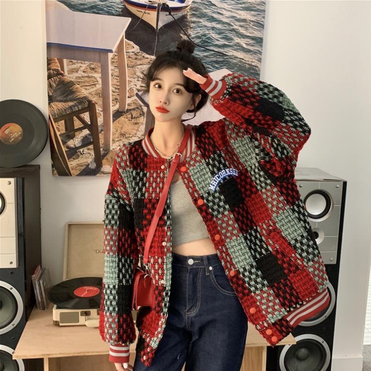 [Hàng ord dáy] ÁO KHOÁC LEN CARDIGAN NỮ TAY DÀI DÀY DẶN ÁO BÓNG CHÀY KẺ SỌC CAO CẤP -jhu | BigBuy360 - bigbuy360.vn