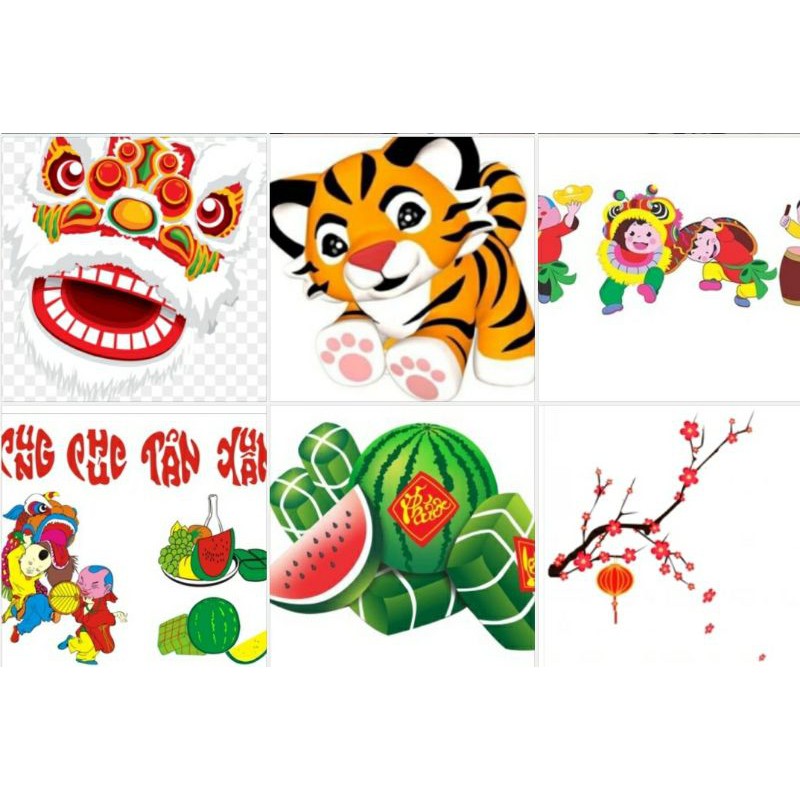 Decal trang trí tết cổ truyền tại xưởng