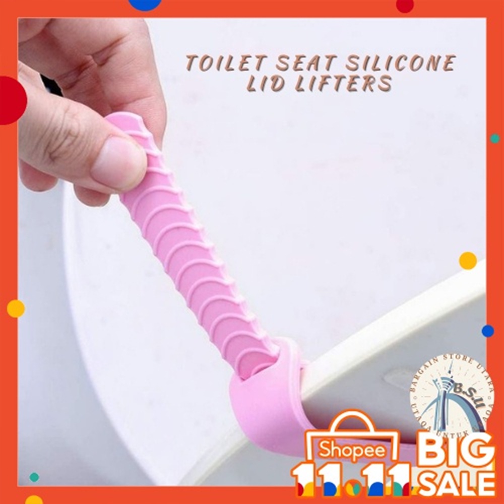 Phụ kiện nhấc nắp bồn cầu bằng silicon chống bẩn tiện dụng cho nhà vệ sinh