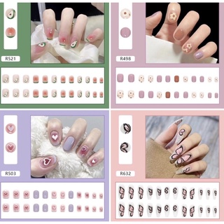 bộ 24 móng tay giả nhiều mẫu