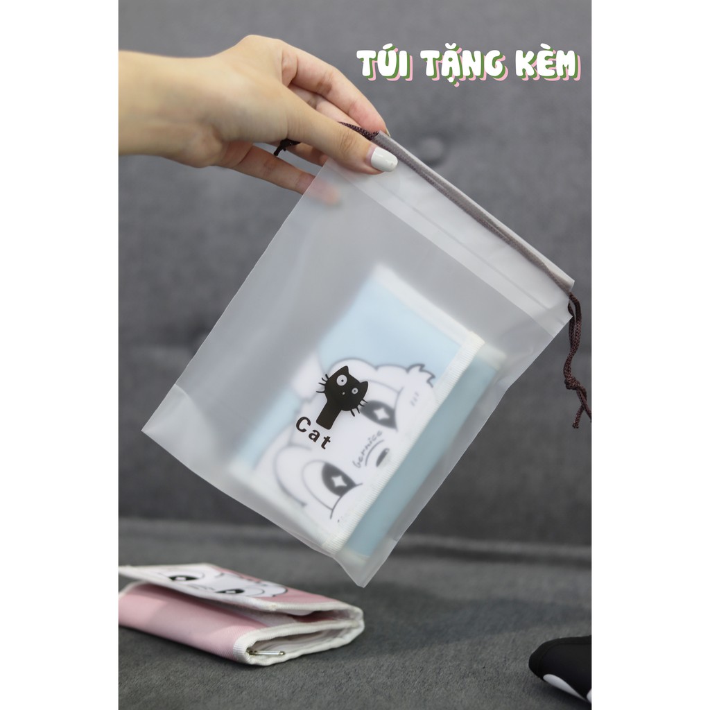 Ví ngắn Bernice Thỏ SS2 màu Đen - Đen Trắng - Hồng - Xanh Blue - Xanh Mint (Wallet Bernice Rabbit SS2)