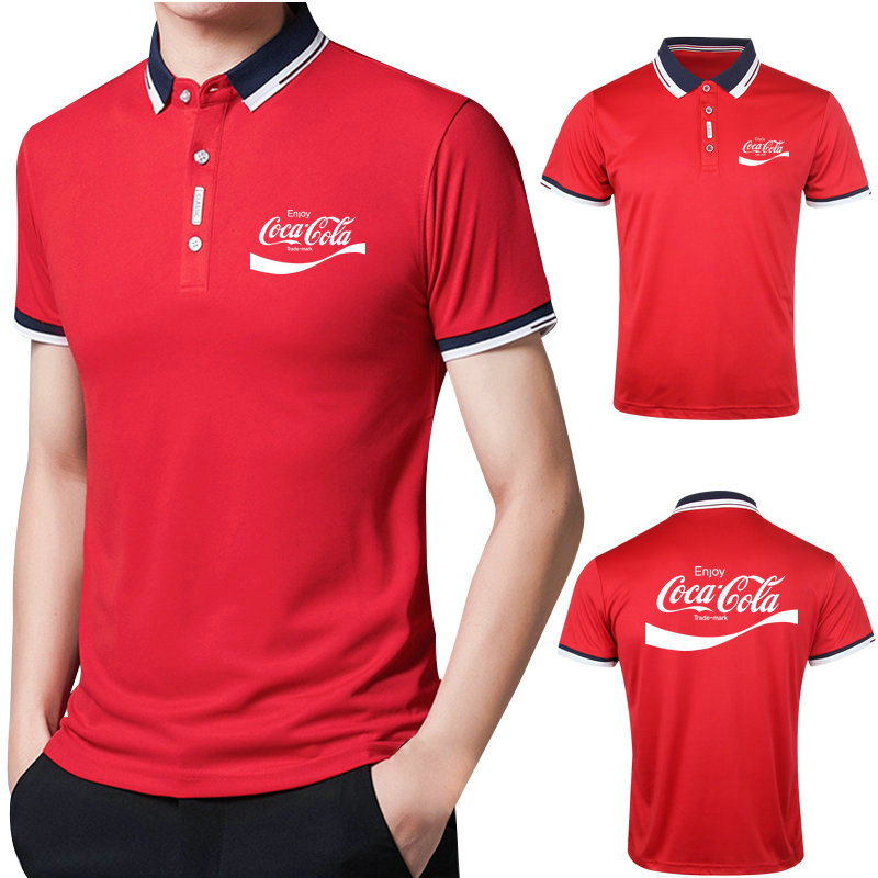 Coca Cola Áo Thun Ngắn Tay Dáng Ôm Thời Trang Hàn Quốc Dành Cho Nam