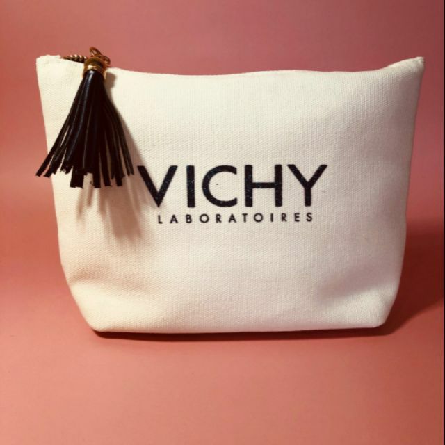 Túi đựng mỹ phẩm canvas Vichy