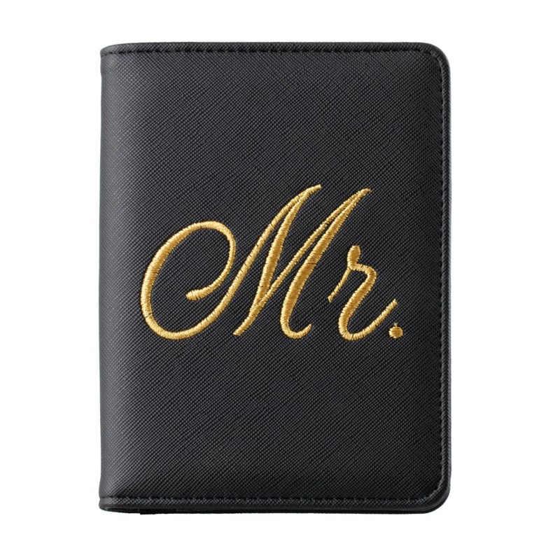 Ví Đựng Hộ Chiếu In Chữ Mr &amp; Mrs Xinh Xắn