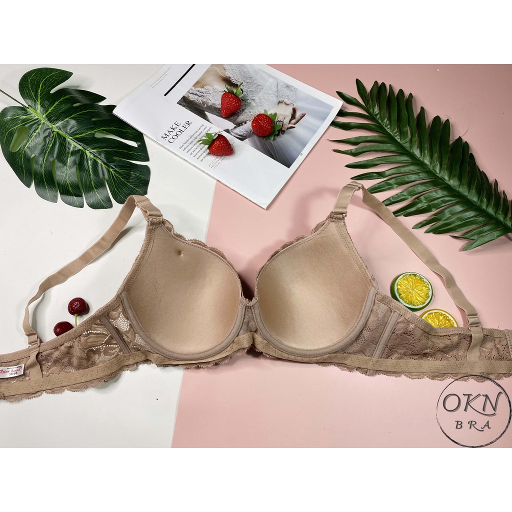 ÁO LÓT THÁI LAN BIGSIZE SISTERHOOD 2183 BẢN TO 3 MÓC, áo lót bigsize cúp C, có gọng, mút mỏng, ren mềm mịn