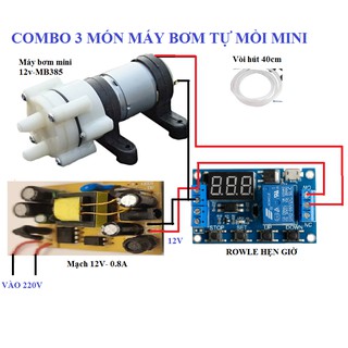 Máy bơm mini tự mồi 12V- MB385