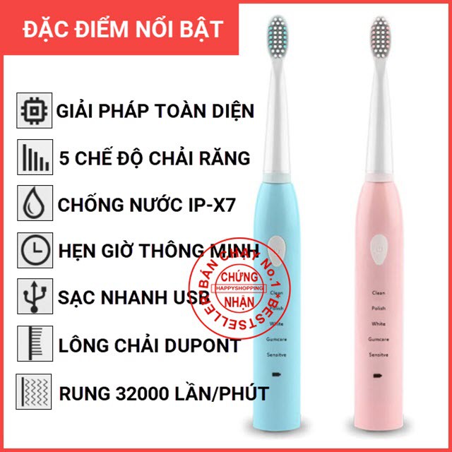 Bàn chải điện tự động đánh răng Sonic X1 giúp việc đánh răng trở lên dễ dàng hơn Jiashi