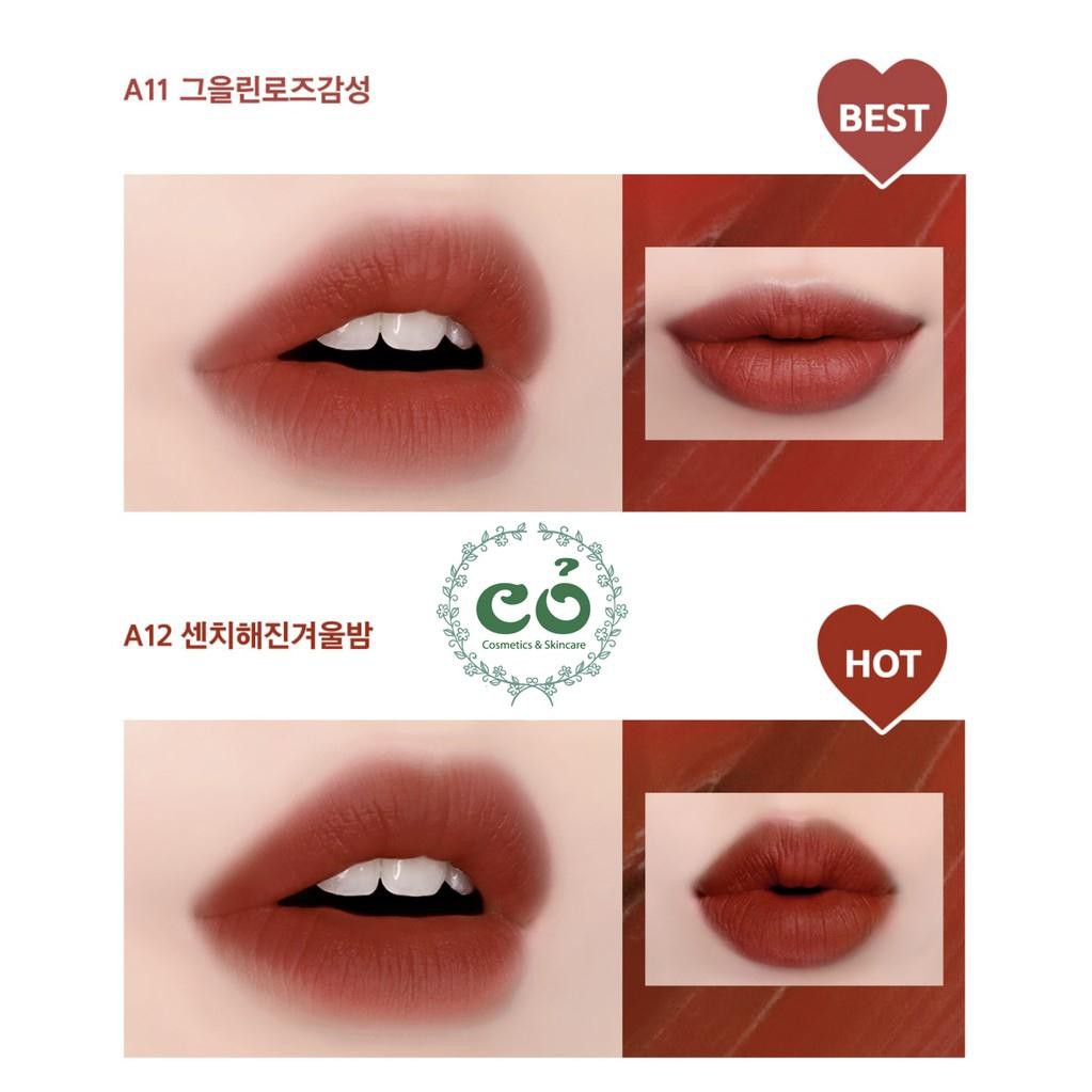 [giá sỉ] Son Kem Lì Black Rouge Air Fit Velvet Tint Ver 1,2,3,4,5