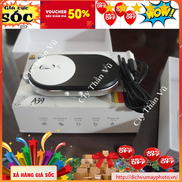 Chuột máy tính không dây A39 soạn thảo văn bản bằng giọng nói chuẩn nhanh hàng dùng bền giá rẻ Kholinhkienmayin