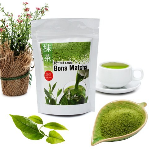 50 Gram - Bột Trà Xanh Nhật Bản Cao Cấp - Bona Matcha - 100% Trà Xanh Nhập Khẩu Từ Nhật