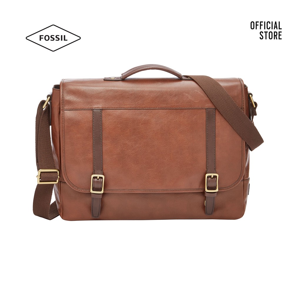 [Mã FARSBR447 giảm 12% tối đa 100K đơn 500K] Túi đeo chéo nam Fossil Evan Messenger Bag SBG1161200 - nâu