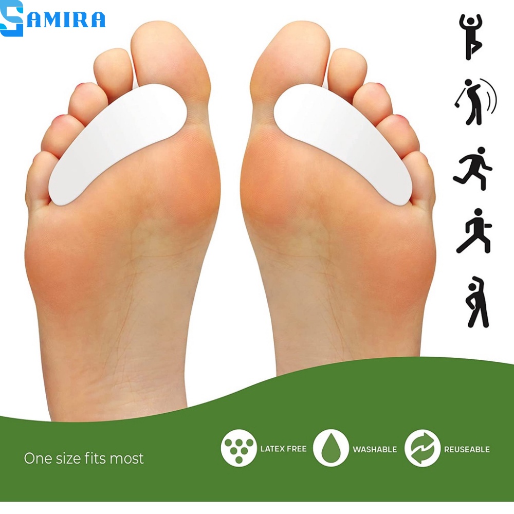 Cặp gel silicone mềm hỗ trợ tách định hình sửa ngón chân giảm đau chuyên dụng cao cấp SA11