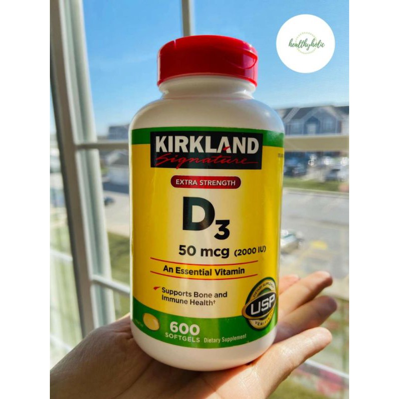 Viên Uống Vitamin D3 2000IU Kirkland  - 600 viên