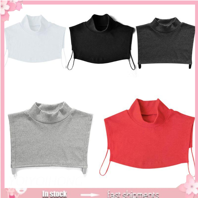 Cổ Áo Giả Bằng Vải Dệt Kim Màu Trơn Phong Cách Hồi Giáo Thời Trang Cho Nam Nữ