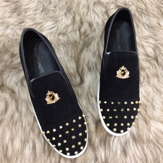 Giày lười nam Zanotti đinh màu đen