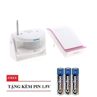Chuông Báo Khách Kết Hợp Báo Trộm Hồng Ngoại YD03 + 3 Viên Pin 1.5V