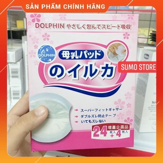 Lót thấm sữa dolphin 24m tặng kèm 4 miếng