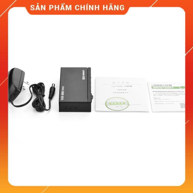 [CHÍNH HÃNG] Bộ chia HDMI 1 ra 2 Ugreen 40201 hỗ trợ 1.4v, 3D chất lượng cao