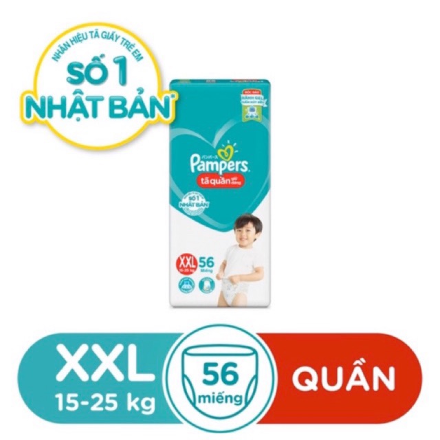 (Mẫu mới ) BỈM PAMPER TÃ QUẦN GIỮ DÁNG M74 /L68 /XL62 /XXL56