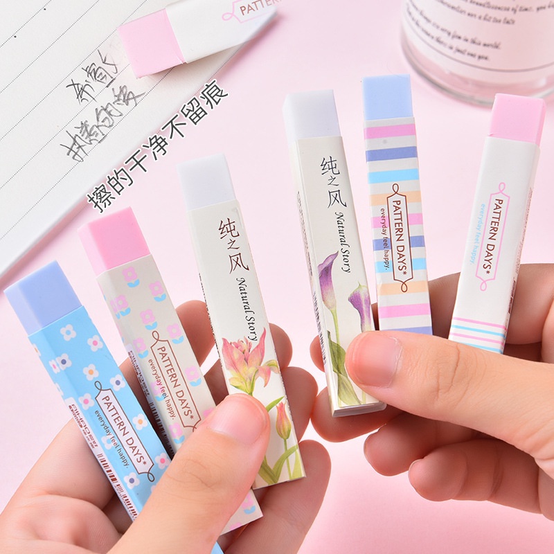 Gôm tẩy bút chì dài siêu sạch cao cấp dễ thương cute LIVIMO GT13