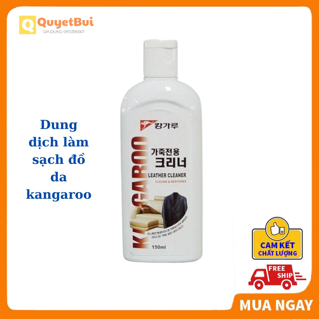 Dung dịch tẩy sạch da cao cấp Kangaroo Leather Cleaner 150ml làm sạch phục hồi và bảo vệ tất cả các loại da -