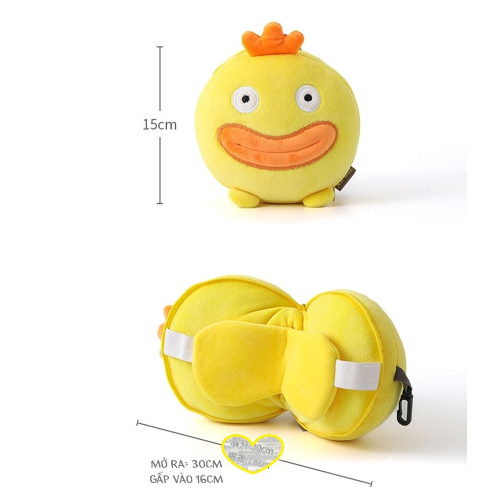 Order | Gối đa năng: Gối kê đầu & bịt mắt, gối văn phòng, gối du lịch hình gấu bông môi trề độc đáo cho