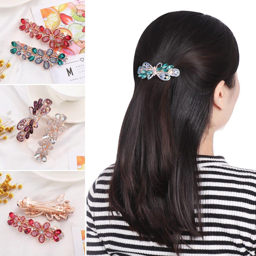 PINEVN Kẹp TóC HìNh Hoa ĐíNh Kim Cương Giả Dễ Thương Cho Nữ
