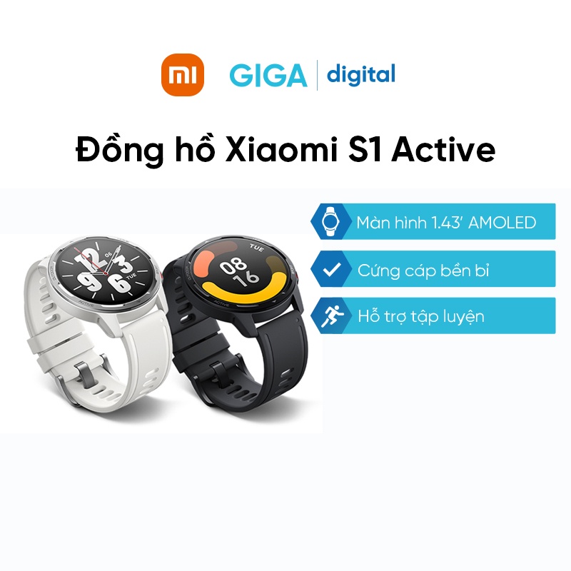 Đồng Hồ Thông Minh Xiaomi Watch S1 Active - Đàm Thoại - Tiếng Việt - Bản Quốc Tế