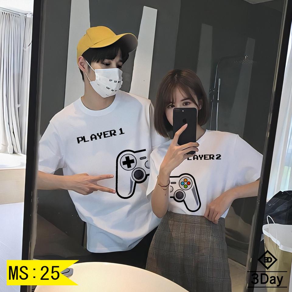 {ÁO ĐÔI GIÁ SỈ}-ÁO THUN TAY GAME CÁ TÍNH CHẤT ĐẸP