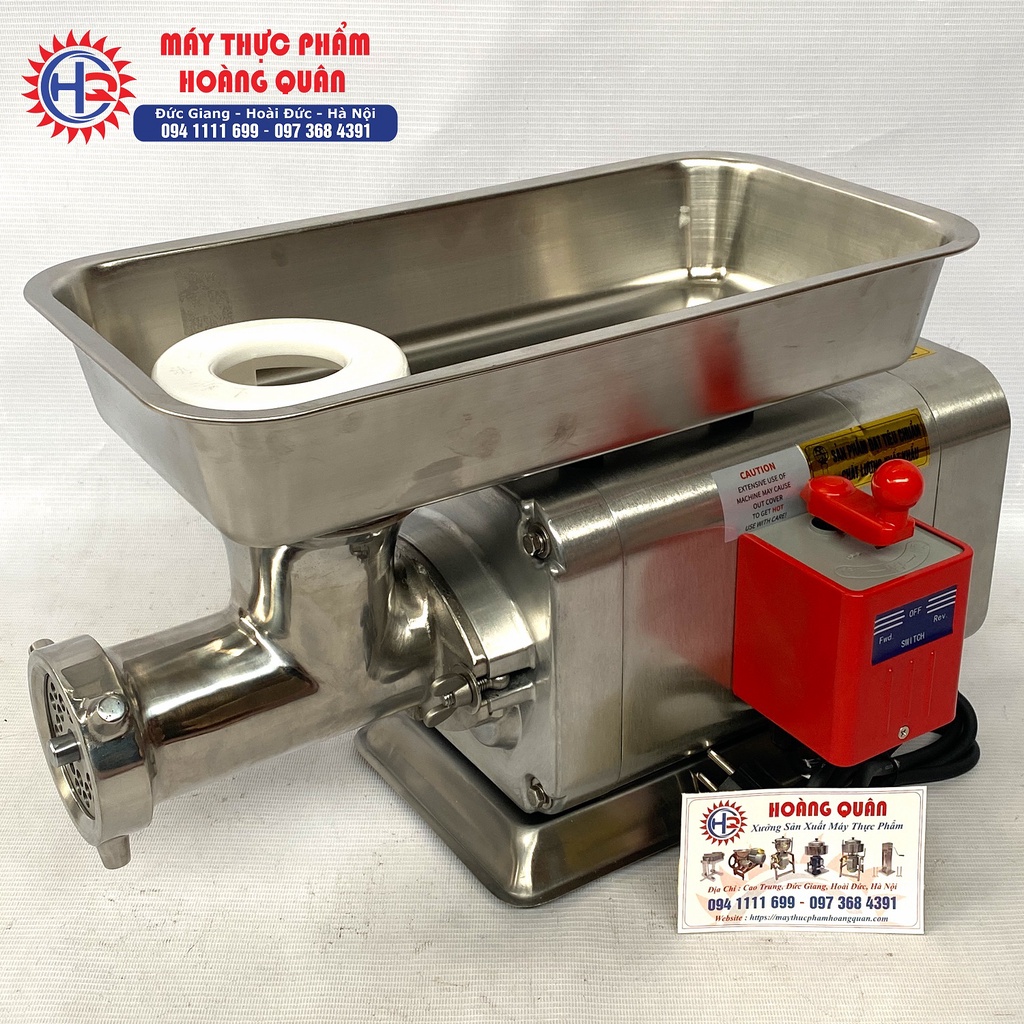 Máy xay thịt, đùn xương 1.1 KW - CỐI INOX 12 - KIỂU DÁNG ATS