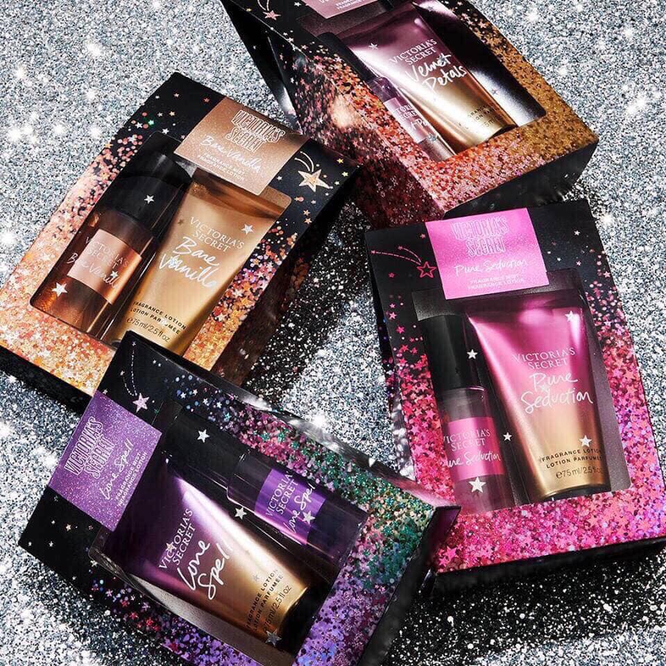 Set Xịt Thơm và Dưỡng Thể VICTORIA'S SECRET CRIMSON BERRIES FRAGRANCE MIST & LOTION | Thế Giới Skin Care
