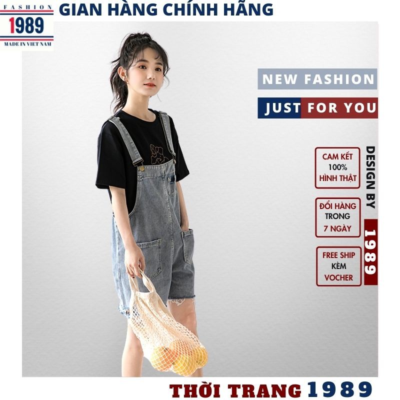 (KÈM QUÀ TẶNG +VIDEO) yếm bò nữ 🌺yếm quần katun hàn quốc dáng kute ulzzang đẹp trẻ chung năng động kute ,TIỆM 1989 | BigBuy360 - bigbuy360.vn