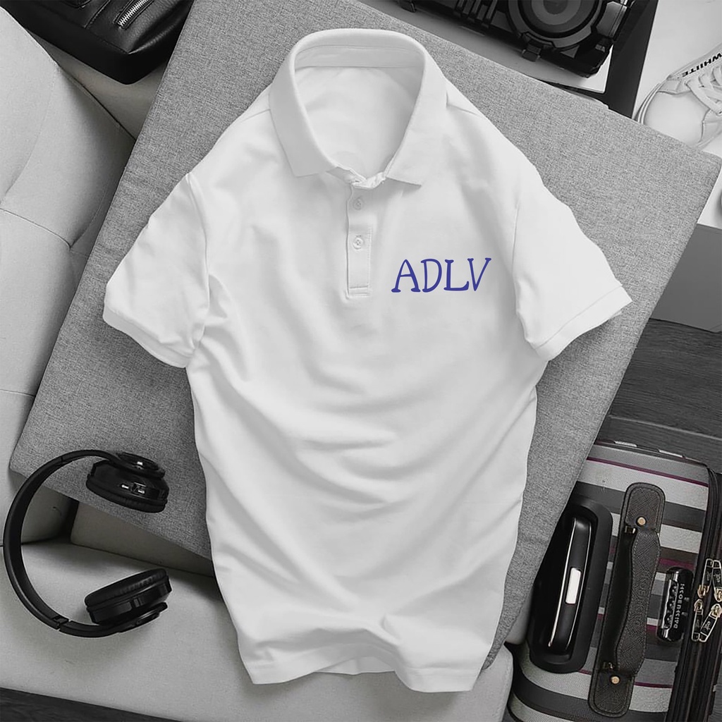 Áo Polo ADLV, Full Size Nam Nữ, áo thun có cổ trắng, đen, cổ trụ Unisex chất Thun Cá Sấu Poly Thái KKimshop
