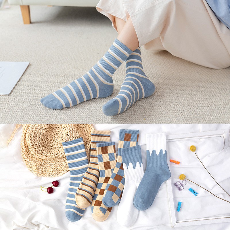 Tất cao cổ cao cấp trendy Blue