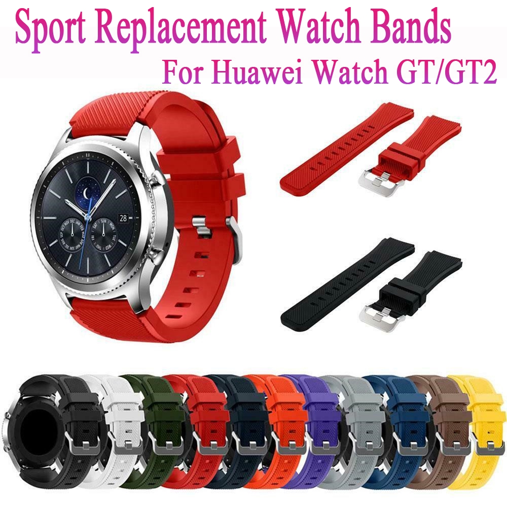 Dây Đeo Silicone 22mm Cho Đồng Hồ Thông Minh Huawei Watch Gt/Gt2 Classic