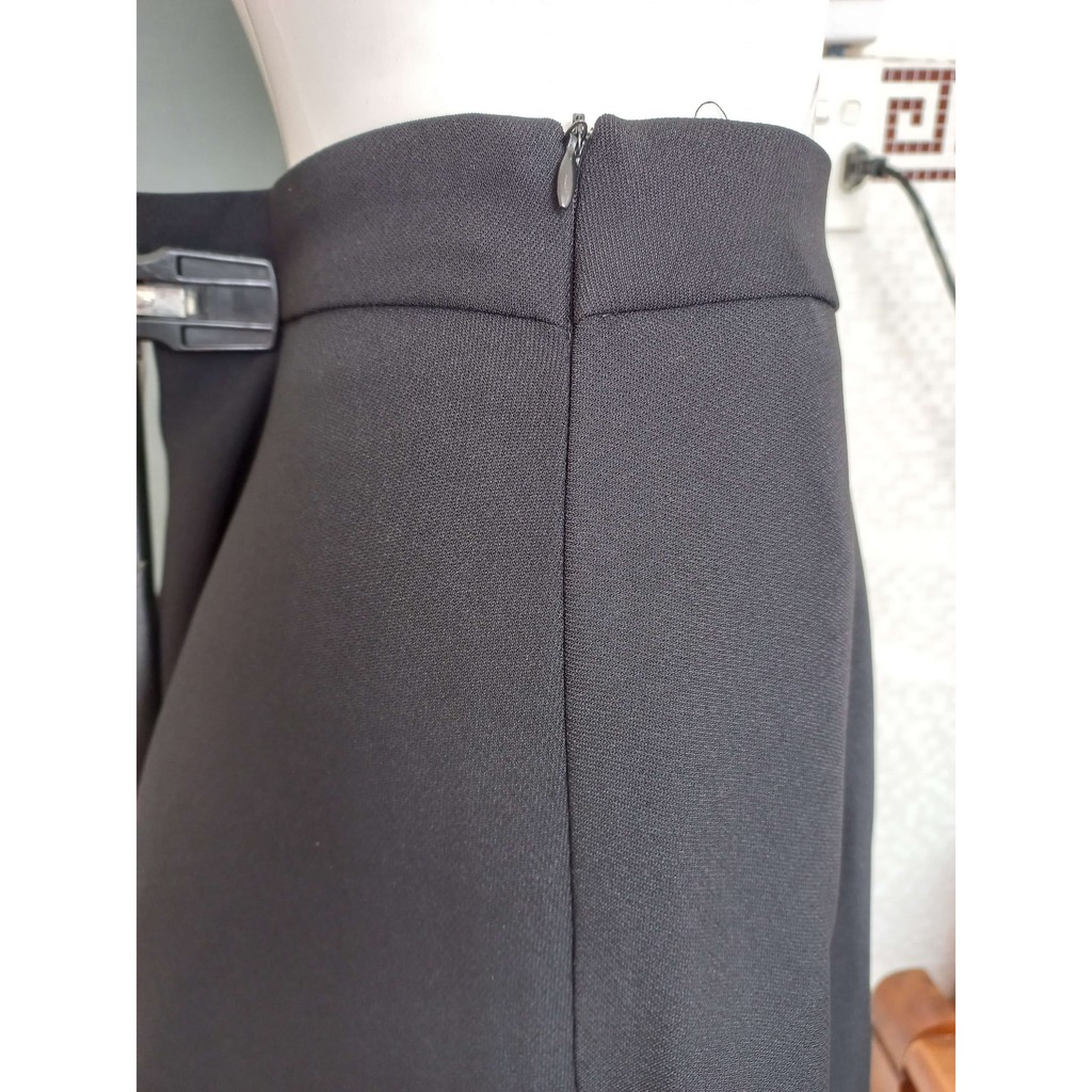 Chân váy xòe công sở dáng dài vải tuyết mưa loại 1 màu đen CVXD011 | BigBuy360 - bigbuy360.vn