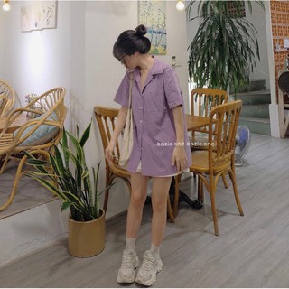 Sơ mi cộc chất thô