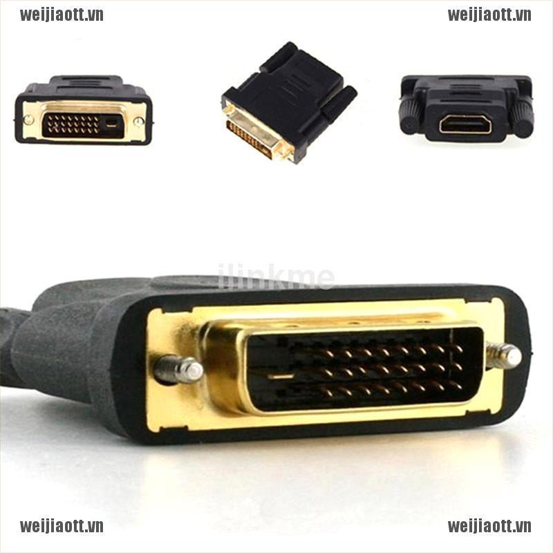 Đầu Chuyển Đổi Từ Giác Cắm Hdmi Sang Cổng Cắm Vga 24 + 1pin Dvi Dùng Cho Hdtv