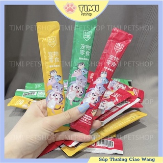 Pet Snack Súp Thưởng Ciao Wang huấn luyện mèo 15g thanh