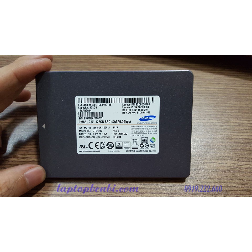 Ổ cứng laptop Samsung PM851 dung lượng 128GB SSD | WebRaoVat - webraovat.net.vn