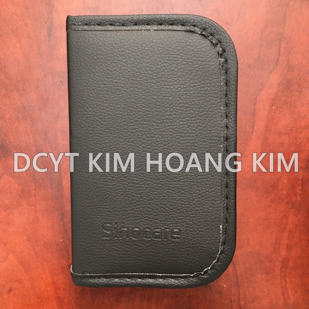 Túi da đựng máy đo tiểu đường Sinocare màu đen